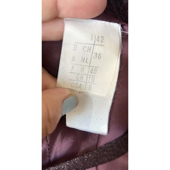 NWT Ladies Sz 6 Italy Gianfranco Ferre Vintage Designer Jacket & Skirt Suit Set - Picture 5 of 12